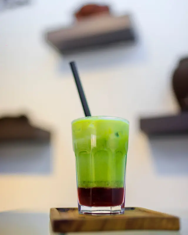 Strawberry Matcha at KTS Café